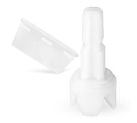 2 piezas de repuesto para Baby Brezza FRP0046 Formula Pro Advanced, vástago del eje y accesorios de filtro de embudo raspador de silicona (se fija a la cubierta de bloqueo)