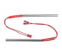 2 piezas de repuesto para estufas de pellets Nemaxx P6 P9 P12, 230 V 300 W, cartucho de encendido, 9,5 x 150 mm, elemento calefactor de acero inoxidable con cable de 190 mm para estufa de leña