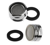 2 piezas de repuesto para grifo de fregadero, adaptador de grifo, boquilla aireadora para grifo de cocina, baño, ahorro de agua (NPT macho 20 mm)