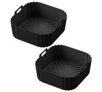 2 Piezas de Revestimientos Silicona para Freidora Aire Air Fryer Pro XL AF141 AF140 AF181, Cuadrados Aire, Cesta Reutilizable B