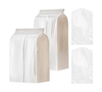 2 piezas de ropa a prueba de polvo, 2 bolsas colgantes para ropa, funda tridimensional a prueba de polvo, bolsa de ropa colgante en el armario, funda protectora para trajes y faldas largas
