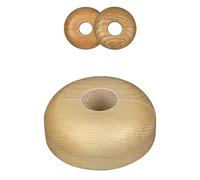 2 Piezas de rosetas individuales para tuberias de calefaccion, diferentes maderas y tamaños, embellecedor, cubre tubos radiador, tapa (19mm, arce)