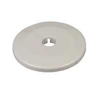 2 Piezas de rosetas individuales para tuberias de calefaccion, diferentes tamaños para diámetros de tubo de 12mm a 34mm, embellecedor, cubre tubos radiador, tapa (15mm, Blanco Crema RAL 9001)