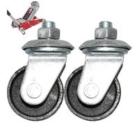 2 piezas de ruedas de pastor de tallo de 16 mm, 3 toneladas de piso de 3 toneladas, ruedas de metal, piezas de repuesto de de reemplazo