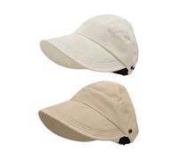 2 Piezas De Sombrero Para El Sol De Mujeres, Sombrero De Sol, Abrigo De Evidencia Uv Para Mujeres, Sombrero De Arma Superior Hueca, Sombrero De Protección Solar De Verano, Sombrero Fresco.