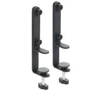 2 piezas de soporte de abrazadera de escritorio, robo de soporte de tablero resistente para la oficina en el hogar de la cocina de garaje, herramienta de instalación de clavijas del escritorio d