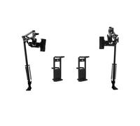 2 Piezas de Soporte de Aro de Bordado Ajustable Negro para Trabajos Manuales, Soporte de Aro/Tableta/Teléfono 3 en 1, Soporte de Escritorio