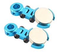2 piezas de soporte oculto de cuerpo magnético metálico para coche RC, soporte invisible de fuerte fuerza magnética con diseño de anillo, compatible con Traxxas, HSP, (Azul oscuro)