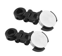 2 piezas de soporte oculto de cuerpo magnético metálico para coche RC, soporte invisible de fuerte fuerza magnética con diseño de anillo, compatible con Traxxas, HSP, (Negra)
