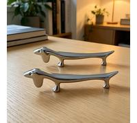 2 piezas de soporte para cubiertos de dachshund, descanso de varillas de madera de aleación, descanso de tenedor, adornos para la decoración de comedor de la cocina del hogar