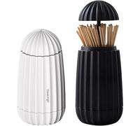 2 piezas de soporte para palillos de dientes, dispensador autom?tico de palillos de dientes de pl?stico, caja port?til para palillos de dientes, conte