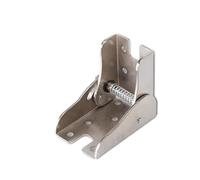 2 piezas de soporte plegable for patas mesa, conector for muebles, invisible, bisagra autoblocante 90 grados, accesorios hardware Bisagra Plegable Autoblocante(Silver)
