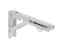 2 piezas de soporte triangular ángulo plegable ajustable for montaje en pared, for estante mesa banco, hardware for muebles(2pcs 8inch)