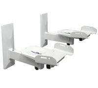 2 piezas de soportes de pared blancos para altavoces - inclinables y giratorios