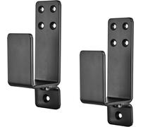 2 Piezas de Soportes de Seguridad en U de Acero para Puertas, Soportes para Postes de Madera 2x4, Soportes Metálicos para Hogar, Cobertizo, Almacén, Puerta de -