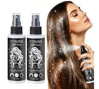 2 piezas de spray de de secado rápido de 100 ml para cabello, rostro, cuerpo, clavícula, centelleante de para labios, ojos, rostro y más, spray iluminador para fiestas festivas, para festivales de