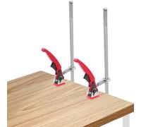 2 piezas de sujeción con mango de palanca, abrazadera de mesa de acero para mesas multifuncionales, elemento de sujeción de 60 mm, abrazadera de palanca de sujeción de 300 mm, para carpintería