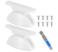 2 piezas de sujetador de puerta para caravana, sujetador de puerta de autocaravana, blanco, soporte de puerta para caravana, caravana, barco, accesorios de camping