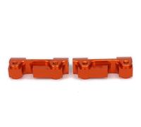 2 Piezas de suspensión Delantera y Trasera de aleación de Aluminio, Montaje Fijo for Coche RC 1/10 FS, camión, Buggy 53810, Piezas mejoradas Hop-Up(Orange)