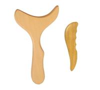 2 Piezas De Tablas Gua Sha De Madera, Herramientas De Masaje, Accesorios Para El Cuidado Del Hogar Para La Espalda, Cuello, Cara Y Manos