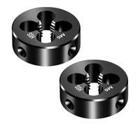 2 piezas de terraja redonda de rosca M6x0,5 mm de acero de alta velocidad