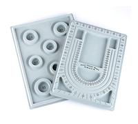 2 piezas de texto para jugar, placa de diseño de herramienta de juego, accesorios suaves, collar, cuentas, posicionamiento, columpio, abalorios