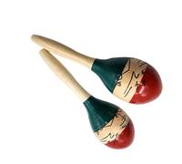 2 piezas de textura de madera natural de percusión manual que crea un tono único para fines educativos e instrumentos preescolares alegres