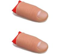 2 piezas de trucos mágicos para la punta del pulgar, punta de pulgar falsa de seda, desaparición mágica, punta de pulgar falsa, truco mágico y bromas prácticas, trucos mágicos para hacer que los