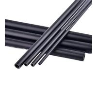 2 piezas de tubo de PVC negro de 500 mm de longitud, tubo de plástico pequeño con diámetro interior de 2 mm a 16 mm.(2mmx5mm)