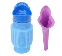 2 piezas de urinario retráctil para inodoro de emergencia y orina para hombres y mujeres, niños, inodoro móvil personal, orinario de emergencia portátil para actividades al aire libre