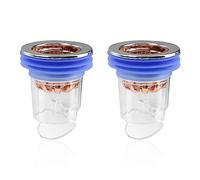 2 Piezas Desague Antiolores para Ducha, PARFCO 6,6cm Válvula Antirretorno Desague, Tapa Desague Ducha, Filtro Desague Ducha para Balcones, Cocinas, Fregaderos y Lavaderos