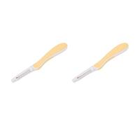 2 Piezas Descosedor de Costuras Herramienta Portátil de Silicona Hoja Resistente Mango Ergonómico Adecuado para Costura Patchwork Labores, Amarillo, Individual