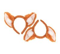 2 Piezas Diadema Orejas de Animal Peluche Marrón para Mujer | Agradable y Esponjosa, Talla Única sin Irritación, para Sesiones Fotográficas, Mascaradas y Cosplay