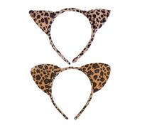 2 Piezas Diademas Con Estampado De Leopardo, Diademas Decorativas Creativas, Accesorios Para Disfraces De Cosplay, Accesorios Para Decoración De Fiestas, Diademas De Animales De Dibujos Animados