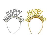 2 Piezas Diademas Feliz Año Nuevo, Diadema Decorativa Para Mujer, Diademas Con Letras De Moda, Accesorios De Año Nuevo, Diademas Para Fiesta De Año Nuevo, Decoración De Peinado