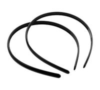 2 Piezas Diademas Negras Diademas De Pelo Diademas De Satén Para Niña Mujer,Diadema En Diadema De Marco De Manualidades Para Hombres Mujeres Accesorios De Pelo (Negro)