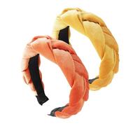 2 Piezas Diademas Trenzadas, Diademas De Terciopelo, Diademas Retro, Diademas Modernas Y Sencillas, Accesorios Para El Cabello, Accesorios Para El Cabello Para Mujer