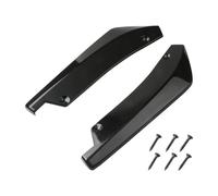 2 Piezas Difusor de Labios Parachoques Trasero Coche, para Mitsubishi ASX Pajero Sport Pajero Eclipse Cross Grandis Cuero Coche Trasero Alerón de Ángulo Envolvente Accesorios,Black