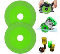 2 Piezas Disco Diamante 125 mm para Cortar Vidrio, Cristales, Porcelana, Botellas de Vino, Jade y Granito