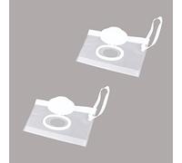 2 piezas dispensador de toallitas para bebé, bolsa reutilizable para toallitas para bebés, contenedores transparentes para llevar toallitas para viajes al aire libre