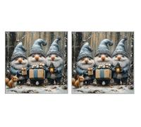 2 Piezas DIY Diamond Painting Kit para Adultos, HáMster Snow Day, 5D Diamont Art, Mosaico Pintura Bordado, Adecuado para Niño Principiantes, Decoración de Dormitorio, Regalo para Niña, 70x70cm Z7YX-81