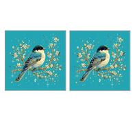 2 Piezas DIY Diamond Painting Kit para Adultos, Star Birdie, 5D Diamont Art, Mosaico Pintura Bordado, Adecuado para Niño Principiantes, Decoración de Dormitorio, Regalo para Niña, 70x70cm Z7YX-842