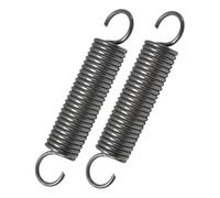 2 Piezas Doble Gancho Tensión Resorte, 2 x 14 x 55mm, Diámetro del cable 2mm, OD 14mm, Longitud libre 55mm, Resorte Acero, Resorte de doble gancho en forma de S