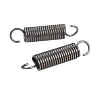 2 Piezas Doble Gancho Tensión Resorte 3 x 25 x 170mm, Diámetro del cable 3mm, OD 25mm, Longitud libre 170mm, Resorte Acero