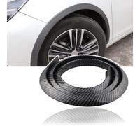 2 Piezas Embellecedor de Guardabarros de Rueda de Coche para Jaguar I-Pace F-Pace E-Pace F-Type X-Type S-Type, Ajuste Anticolisión del de la Rueda,B/Carbon Fiber