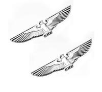 2 Piezas Emblema Águila Coche para Mitsubishi L200 Club Cab 2015-2023 | Metal Cromado Premium, Emblema áGuila 3d, Autoadhesivo, Sin Herramientas, Impermeable Resistente Al Sol Y ArañAzos