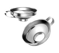 2 Piezas Embudos de Acero Inoxidable Embudo de Mermelada Embudo de Boca Ancha Para Transferir Polvo Frijoles Y Mermelada