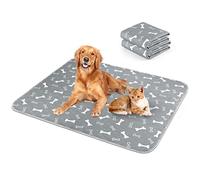 2 Piezas Empapadores Perros Lavables de 90*80CM, Empapadores Perros Reutilizables,Superabsorbente Training Pads para Mascotas, Almohadillas de orina para Antideslizantes Impermeables para Gatos- Gris