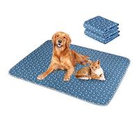 2 Piezas Empapadores Perros Lavables de 90*80CM, Empapadores Perros Reutilizables,Superabsorbente Training Pads para Mascotas, Almohadillas de orina para Antideslizantes Impermeables para Gatos--Azul