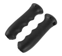 2 Piezas Empuñadura de Repuesto Negro Goma Ergonómica | Diseñada para Entusiastas del Aire y Senderistas, Adecuado para Trekking Invernal y Esquí, Textura Antideslizante Segura